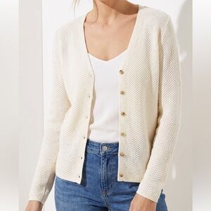 Vintage Sarah Arizona 100% Cotton Made in USA Knitted Cardigan